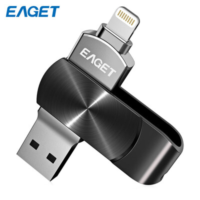 EAGET i66 USB Flash Drive 8 Pin USB30 OTG Rotary Design Memory Stick for iPhone 7 Plus 7 SE 6S Plus 6S 6 5S 5C 5
EAGET i66 USB Flash Drive 8 Pin USB30 OTG Rotary Design Memory Stick for iPhone 7 Plus 7 SE 6S Plus 6S 6 5S 5C 5