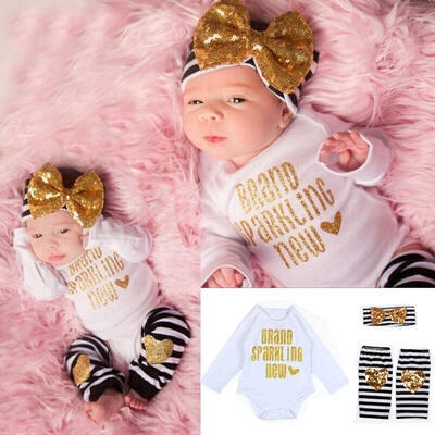 Newborn Kids Baby Boy Girl Infant Romper Jumpsuit Bodysuit Clothes Outfit Set