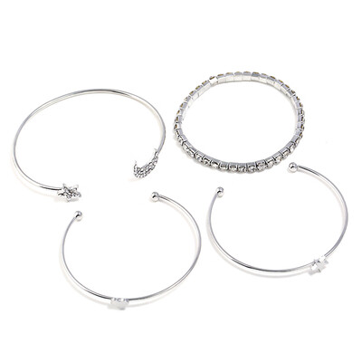 4pcsset New Fashion Multiple Layers Charm Moon Lovely Bracelet For Women Party Jewelry Gift 
4pcsset New Fashion Multiple Layers Charm Moon Lovely Bracelet For Women Party Jewelry Gift