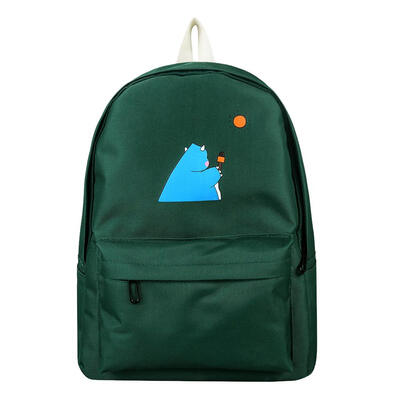 Cartoon Printing Travel Backpacks Women Knapsack Oxford Cloth School Bags