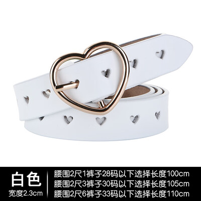 New ladies leather leather belt fashion pin buckles belt simple love all take hollow decoration belt thin belt Harajuku Cinto
New ladies leather leather belt fashion pin buckles belt simple love all take hollow decoration belt thin belt Harajuku Cinto
