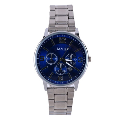 Gobestart Simple Mens Calendar Watch Three Eyes Dial Stainless Steel Belt Quartz Watch
Gobestart Simple Mens Calendar Watch Three Eyes Dial Stainless Steel Belt Quartz Watch