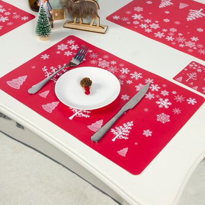 Tailored Creative Christmas PVC printing Bowl Fork Placemat Mat 6 placemats 6 coasters
Tailored Creative Christmas PVC printing Bowl Fork Placemat Mat 6 placemats 6 coasters