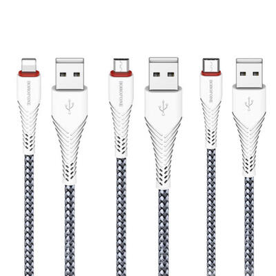 Borofone BX25 Charge Cable Premium Type C Micro USB Lightning Charging And Syncing Cord-Lightning
Borofone BX25 Charge Cable Premium Type C Micro USB Lightning Charging And Syncing Cord-Lightning