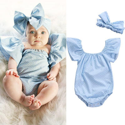 0-24M Cute Newborn Baby Girls Off Shoulder Romper Bodysuit Headband Sunsuit Outfits Clothes
0-24M Cute Newborn Baby Girls Off Shoulder Romper Bodysuit Headband Sunsuit Outfits Clothes