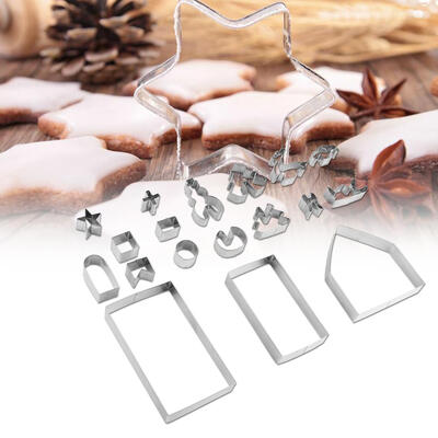 Greensen 18pcs Set Christmas Element Stainless Steel Durable Rust-proof Stereo Cake Mould Mold
Greensen 18pcs Set Christmas Element Stainless Steel Durable Rust-proof Stereo Cake Mould Mold