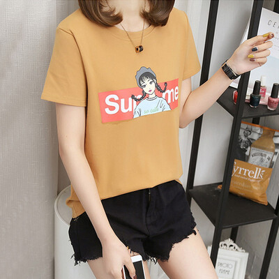 Short-sleeved t-shirt female summer dress female wild loose cartoon half-sleeved shirt t-shirt
Short-sleeved t-shirt female summer dress female wild loose cartoon half-sleeved shirt t-shirt