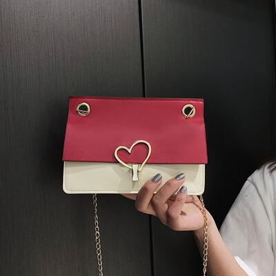 Bag For Women 2019 Girls Korean Style Sweet Fashion Love Metal Lock Color Matching Shoulder Bag Chain Patchwork Crossbody
Bag For Women 2019 Girls Korean Style Sweet Fashion Love Metal Lock Color Matching Shoulder Bag Chain Patchwork Crossbody