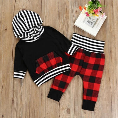 2Pcs Toddler Baby Boy Girl Striped Pocket Hoodie Tops Pants Outfits Set Clothes
2Pcs Toddler Baby Boy Girl Striped Pocket Hoodie Tops Pants Outfits Set Clothes