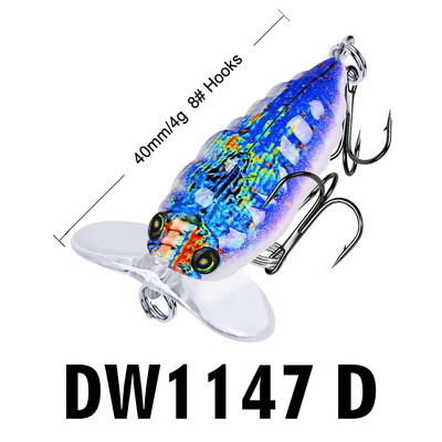 VISSEN 1pcs 4cm 4g Popper Hard Bait Mini Insect Fishing Lure Wings Wobbler Fly Fishing Topwater Float Isca Artificial Bait
VISSEN 1pcs 4cm 4g Popper Hard Bait Mini Insect Fishing Lure Wings Wobbler Fly Fishing Topwater Float Isca Artificial Bait