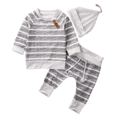 Baby Clothing Sets 2017 New Baby Boys Clothes Infant Baby Striped Tops T-shirtPants Leggings 2pcs Fashion Outfits Set
Baby Clothing Sets 2017 New Baby Boys Clothes Infant Baby Striped Tops T-shirtPants Leggings 2pcs Fashion Outfits Set
