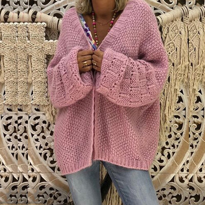 Autumn Womens Casual Loose Cardigan Drop Shoulder Sweater Long Sleeve Warm Coat
Autumn Womens Casual Loose Cardigan Drop Shoulder Sweater Long Sleeve Warm Coat