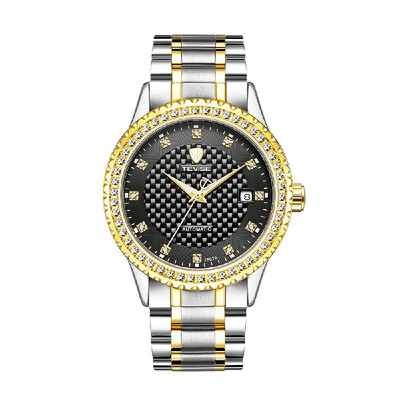 TEVISE Men Fashion Automatic Mechanical Wrist Watch Luxury Diamond Calendar Waterproof Stainless Steel Watch
TEVISE Men Fashion Automatic Mechanical Wrist Watch Luxury Diamond Calendar Waterproof Stainless Steel Watch
