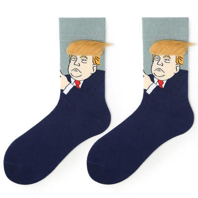 1 Pair Casual Novelty Trump Pattern Couple Long Funny Socks Men Women Cotton Funky Fun Crew Socks
1 Pair Casual Novelty Trump Pattern Couple Long Funny Socks Men Women Cotton Funky Fun Crew Socks