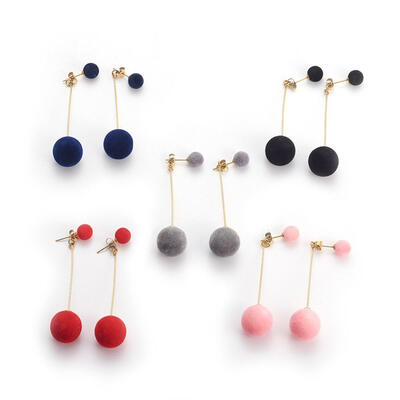 304 Stainless Steel Dangle Stud Earrings with Flocky Acrylic Beads Mixed Color 68mm Pin 07mm
304 Stainless Steel Dangle Stud Earrings with Flocky Acrylic Beads Mixed Color 68mm Pin 07mm