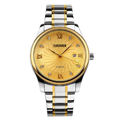 SKMEI 9101 Watch Men Brand Quartz Stainless Steel Daily Waterproof Calendar Round Dial Wrist Fashion Business Watch
SKMEI 9101 Watch Men Brand Quartz Stainless Steel Daily Waterproof Calendar Round Dial Wrist Fashion Business Watch