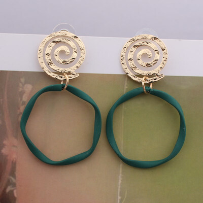 EK730 New Geometric Metal Large Round Drop Earring Gold Color Sequin Big Yellow Green Earring Jewelry Party Statement Orecchini
EK730 New Geometric Metal Large Round Drop Earring Gold Color Sequin Big Yellow Green Earring Jewelry Party Statement Orecchini