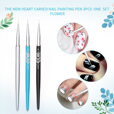 Toponeto 3pcs Professional Nail Art Drawing Painting Pen Brush Detailer Liner Brush
Toponeto 3pcs Professional Nail Art Drawing Painting Pen Brush Detailer Liner Brush