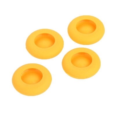 4 Pieces Thumb Grips Silicone Cover Case Dot Pattern for Sony Playstation PS2 PS3 PS4 Xbox One Xbox 360 Controller Yellow