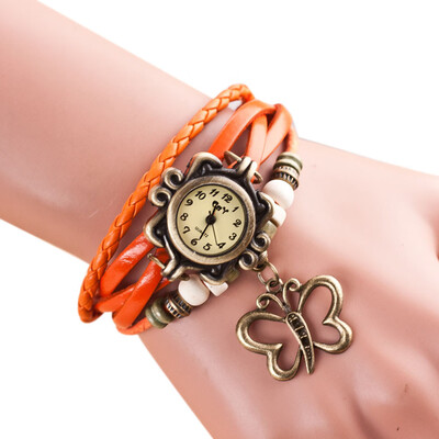 Vintage ladies fashion Quartz watch women Girls Butterflies Pendant hours Bead Bracelet wrist watch clock reloj mujer &Ff
Vintage ladies fashion Quartz watch women Girls Butterflies Pendant hours Bead Bracelet wrist watch clock reloj mujer &Ff