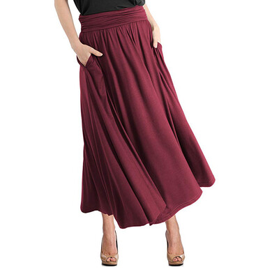 Roseonmyhand Womens Fashion High Waist Soild Vintage Loose Beach Pocket Wrap Maxi Long Skirt 
Roseonmyhand Womens Fashion High Waist Soild Vintage Loose Beach Pocket Wrap Maxi Long Skirt