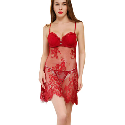 Toponeto Womens Sexy Hollow-out Temptation Lingerie Sleepwear Underwear Nightdress
