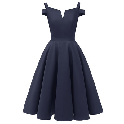 Elegant Off Shoulder Party Dress Women Ladies Vintage Evening Short Sleeve A-Line Solid V-Neck Knee-Length Dress
Elegant Off Shoulder Party Dress Women Ladies Vintage Evening Short Sleeve A-Line Solid V-Neck Knee-Length Dress