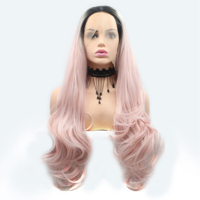 Amazing Star Lace Frontal Wigs Long Natural Wave Ombre Pink Color Heat Resistant Fiber Free Part Synthetic Hair For Fashion Women
Amazing Star Lace Frontal Wigs Long Natural Wave Ombre Pink Color Heat Resistant Fiber Free Part Synthetic Hair For Fashion Women