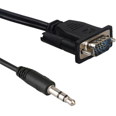 VGA Male To High-Definition Multimedia Interface Output HD Video Cable Converters Audio TV AV HDTV Male-Female Adapter Converter
VGA Male To High-Definition Multimedia Interface Output HD Video Cable Converters Audio TV AV HDTV Male-Female Adapter Converter