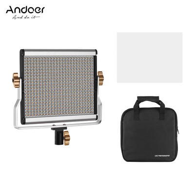 Andoer Portable Video Light Panel Fill-in Lamp with 480 LED Beads CRI95 Adjustable Brightness 3200-5600K Color Temperature for St
Andoer Portable Video Light Panel Fill-in Lamp with 480 LED Beads CRI95 Adjustable Brightness 3200-5600K Color Temperature for St
