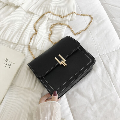 2019 new Sen temperament contrast color small square bag female fashion casual chain Messenger bag simple wild shoulder bag
2019 new Sen temperament contrast color small square bag female fashion casual chain Messenger bag simple wild shoulder bag