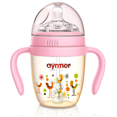 Aynmer AYM-9242 PPSU bottle with drop-proof straw newborn baby wide mouth bottle wide-caliber silicone nipple leak-proof baby supplies pink 240ml
Aynmer AYM-9242 PPSU bottle with drop-proof straw newborn baby wide mouth bottle wide-caliber silicone nipple leak-proof baby supplies pink 240ml