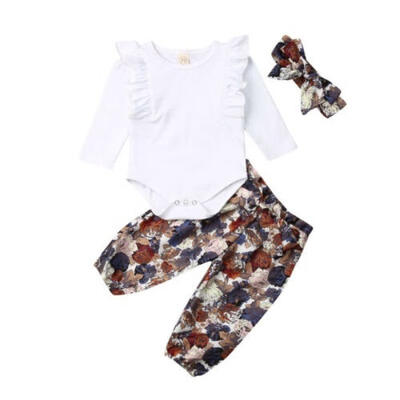 Cute Newborn Baby Girl Clothing Long Sleeve Round Neck Solid Color T-Shirt Top Jumpsuit Floral Pants Long Pants
Cute Newborn Baby Girl Clothing Long Sleeve Round Neck Solid Color T-Shirt Top Jumpsuit Floral Pants Long Pants