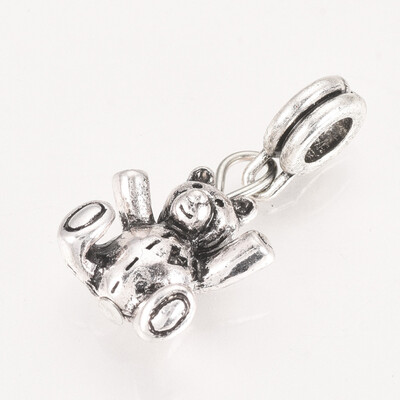 Tibetan Style Alloy European Dangle Beads with Iron Findings Large Hole Pendants Bear Antique Silver 29mm
Tibetan Style Alloy European Dangle Beads with Iron Findings Large Hole Pendants Bear Antique Silver 29mm