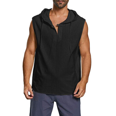 Toponeto Mens Baggy Cotton Linen Solid Button Beach Sleeveless Hooded Shirt Tank Tops
Toponeto Mens Baggy Cotton Linen Solid Button Beach Sleeveless Hooded Shirt Tank Tops