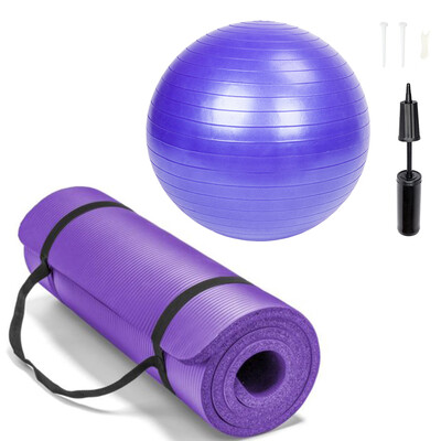 Ktaxon 10mm Folding Yoga Mat Non-slip Fitness Exercise Pad 65cm Anti-Burst Yoga Stability Balance Ball
Ktaxon 10mm Folding Yoga Mat Non-slip Fitness Exercise Pad 65cm Anti-Burst Yoga Stability Balance Ball