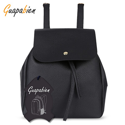Guapabien Preppy Style Litchi Print Mini Backpack Shoulders Bag for Women