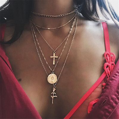 Bohemian Multilayer Star Moon Pendant Necklace For Woman Fashion Geometric Charm Chain Choker Necklace 2019 Jewelry Wholesale
Bohemian Multilayer Star Moon Pendant Necklace For Woman Fashion Geometric Charm Chain Choker Necklace 2019 Jewelry Wholesale