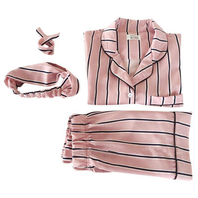 Summer 2017 New Fashion Women Pajamas Turn-down Collar 2 Two Piece Set ShirtShorts Striped Casual Pajama Set W1
Summer 2017 New Fashion Women Pajamas Turn-down Collar 2 Two Piece Set ShirtShorts Striped Casual Pajama Set W1