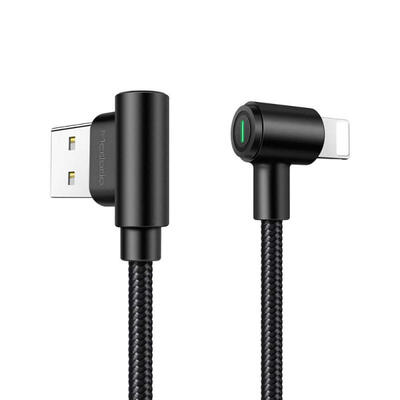 MCDODO Elbow USB To Lightning Charging Data Cable With Indicator Light For IPHONE Gaming Use-18m
MCDODO Elbow USB To Lightning Charging Data Cable With Indicator Light For IPHONE Gaming Use-18m