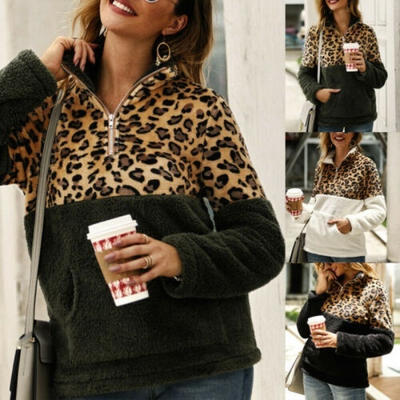 Women Sweatshirt Coat Long Sleeve Winter Warm Casual Jumper Wool Zipper Pocket Outwear Tops
Women Sweatshirt Coat Long Sleeve Winter Warm Casual Jumper Wool Zipper Pocket Outwear Tops