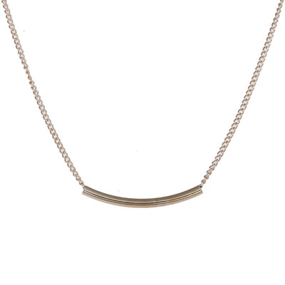 Fashion Jewelry Balance Tube Bar Necklace