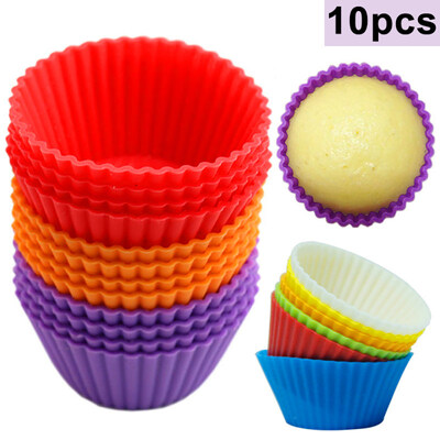 10Pcs Round Silicone Cake Muffin Cupcake Mold Maker Reusable Pastry Baking Tool
10Pcs Round Silicone Cake Muffin Cupcake Mold Maker Reusable Pastry Baking Tool