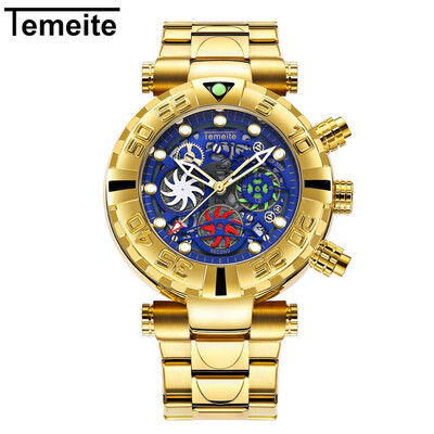 Top Luxury Men Watches Gold silver Stainless Steel Sport male Military Watch man quartz Clock date
Top Luxury Men Watches Gold silver Stainless Steel Sport male Military Watch man quartz Clock date