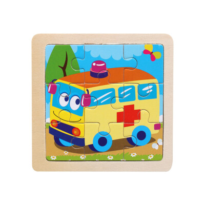 Siaonvr Wooden Kids 16 Piece Jigsaw Toys Education And Learning Puzzles Toys