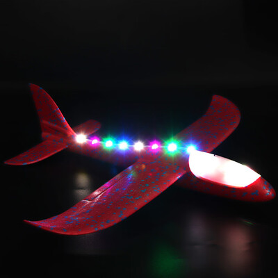 Gobestart Foam Throwing Glider Airplane LED Night Flying Aircraft Toy Airplane Model Gift
Gobestart Foam Throwing Glider Airplane LED Night Flying Aircraft Toy Airplane Model Gift
