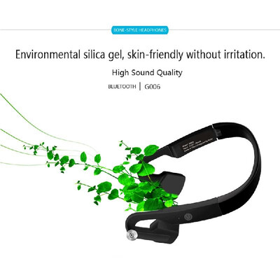 G006 Wireless Bluetooth Earphones Bone Conduction Headsets IP55 Waterproof Sports Headphones Noise Reduction Hands-free with Mic B
G006 Wireless Bluetooth Earphones Bone Conduction Headsets IP55 Waterproof Sports Headphones Noise Reduction Hands-free with Mic B