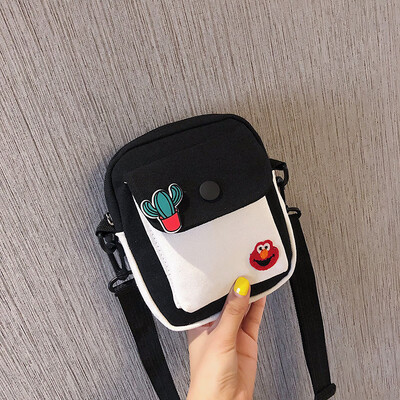 2019 new casual cute cartoon sesame street canvas bag female simple wild fashion contrast color shoulder Messenger bag
2019 new casual cute cartoon sesame street canvas bag female simple wild fashion contrast color shoulder Messenger bag