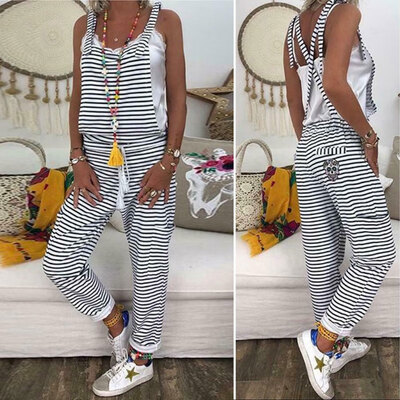 Romper Women Sleeveless Loose Jumpsuit Dungarees Overall Casual Trousers Pants
Romper Women Sleeveless Loose Jumpsuit Dungarees Overall Casual Trousers Pants
