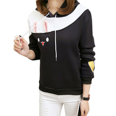 EFINNY Women Rabbit Embroidered Hoodies Casual Loose Patchwork Color Hooded Tops Warm Long Sleeve Pullovers
EFINNY Women Rabbit Embroidered Hoodies Casual Loose Patchwork Color Hooded Tops Warm Long Sleeve Pullovers